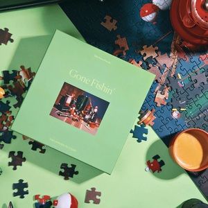 Piecework Puzzles Gone Fishin’ 500 piece puzzle